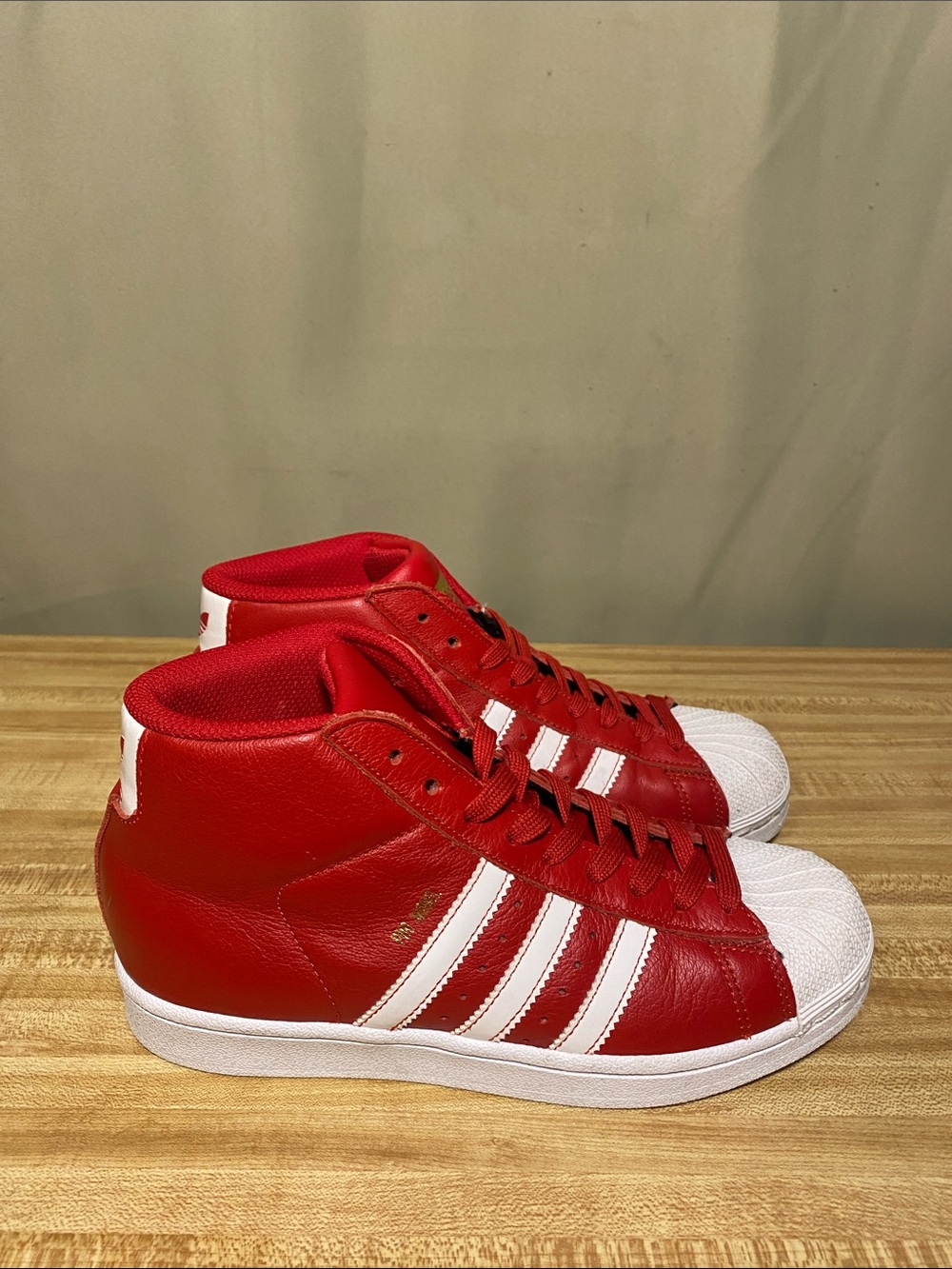 Adidas Pro Model Scarlet Red /White Basketball Sneakers size 4.5